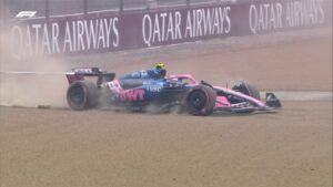 El piloto argentino Franco Colapinto quedó afuera en la Q1 en Silverstone y quedará rezagado a partir desde los últimos lugares de la parrilla.