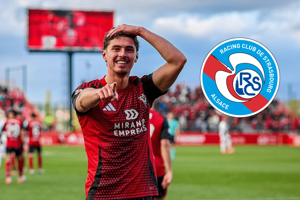 Joaquin Panichelli, que jugó su última en el Mirandés de la Segunda División de España, sería nuevo jugador del Racing de Estrasburgo de la Ligue 1.